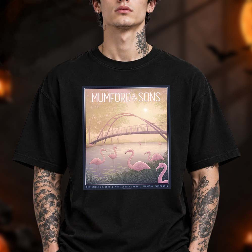Mumford And Sons Madison Wisconsin Event T-Shirt Mumford And Sons Merch Rock Fan Gifts - Foxy23shop