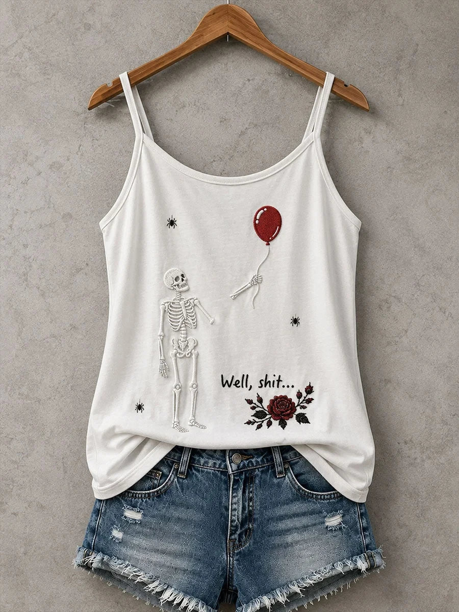Gothic Skull Well S Halloween Tank Top Halloween Clothing Gifts For Besties - Foxy23shop