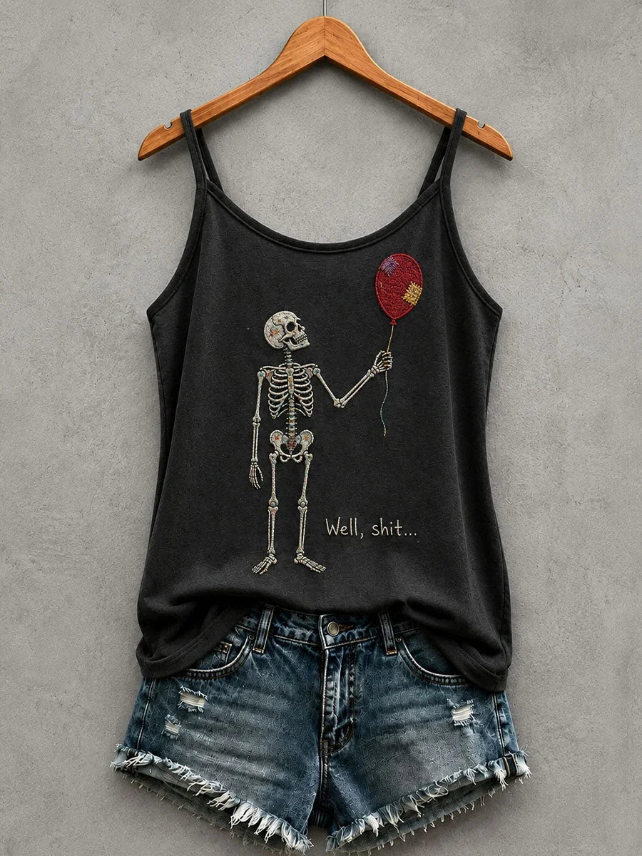 Gothic Skull Well S Halloween Tank Top Halloween Merch Gifts For Her - Foxy23shop