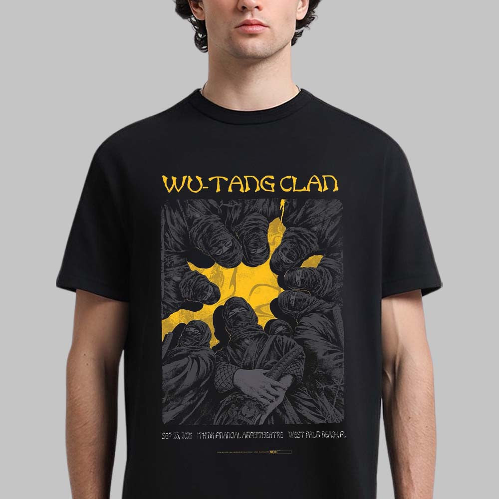 Wu Tang Clan West Palm Beach Florida 2026 Event Poster T-Shirt Wu Tang Clan Merch Fan Gifts - Foxy23shop