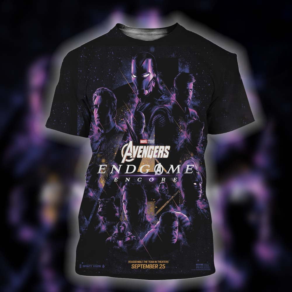 Avengers Endgame Encore Poster T-Shirt Avengers Merch Gifts For Boyfriend - Foxy23shop