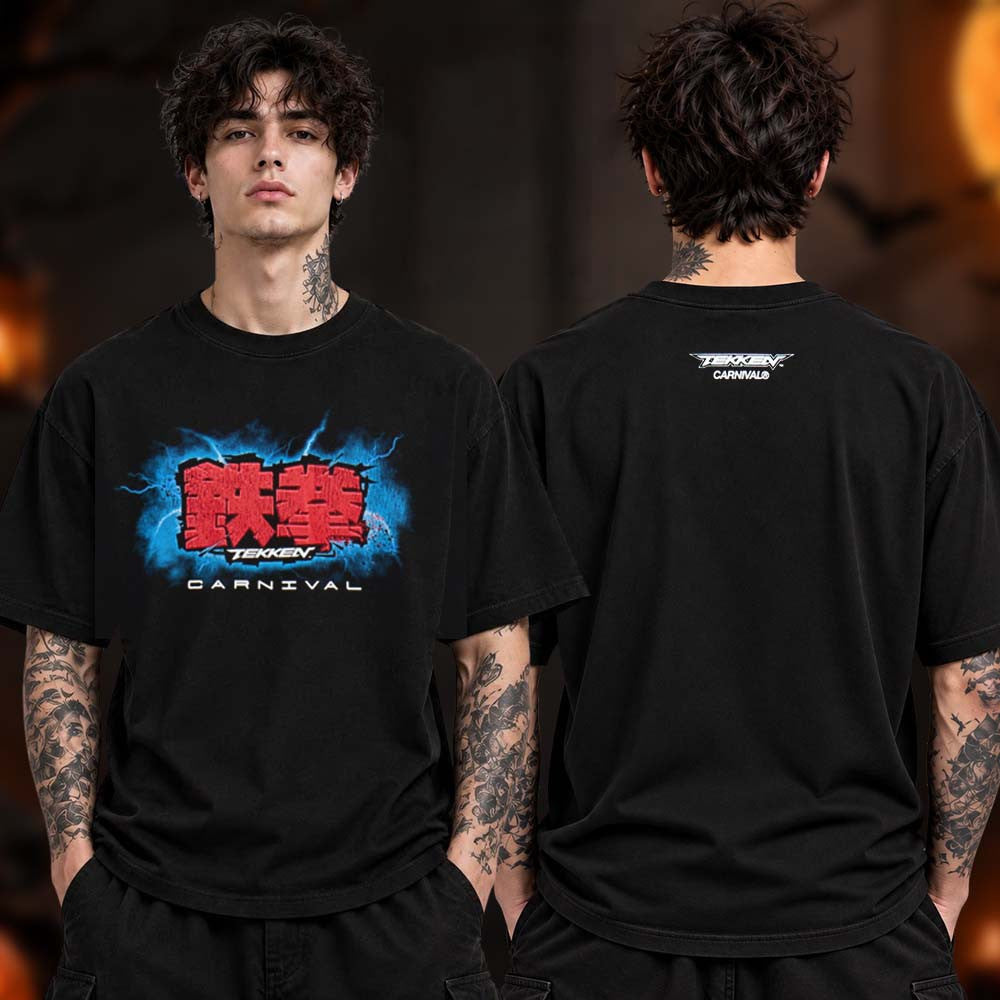 Carnival x Tekken Merch Kanji Logo T-Shirt Best Presents For Gaming Lovers - Foxy23shop