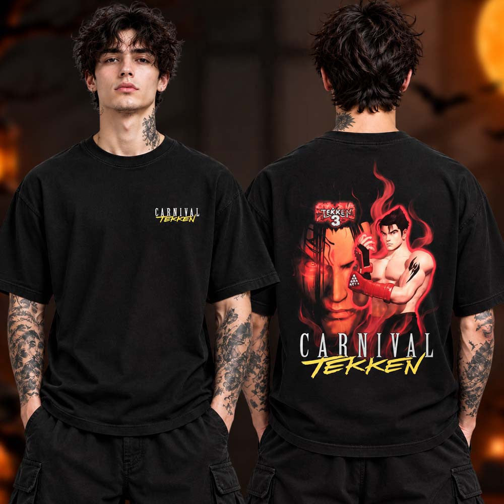 Carnival x Tekken Collection Merch Jin Kazama T-Shirt Best Gifts For Gaming Lovers - Foxy23shop