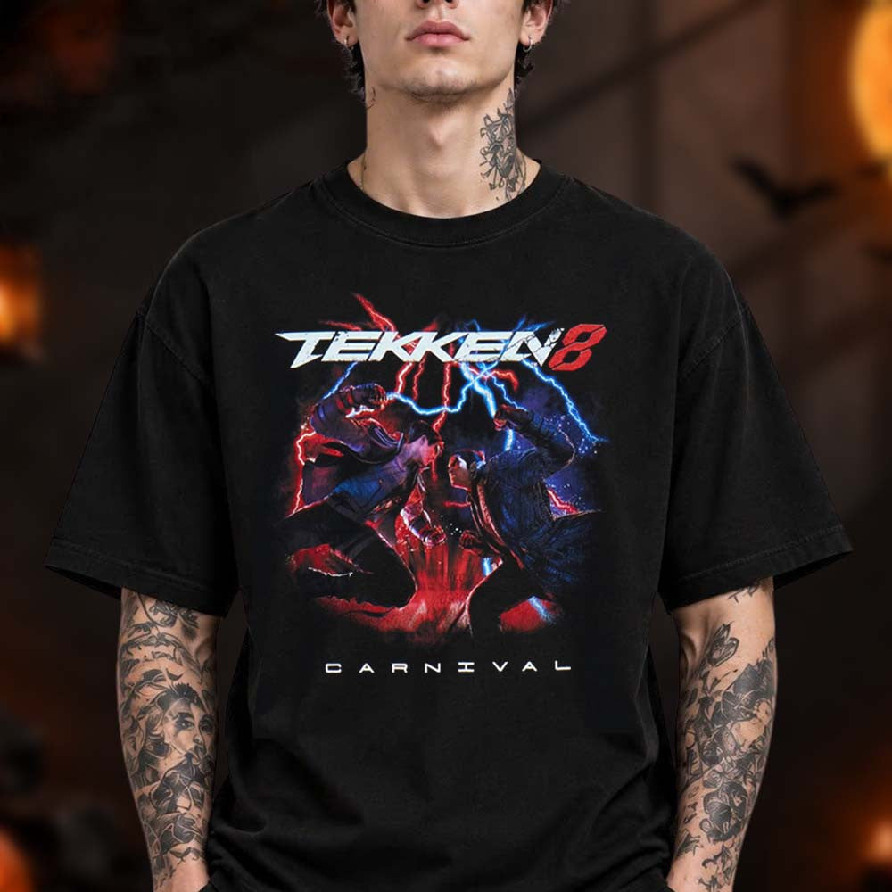 Carnival x Tekken Collection Merch Jin Vs Kazuya T-Shirt Best Gifts For Tekken Lovers - Foxy23shop
