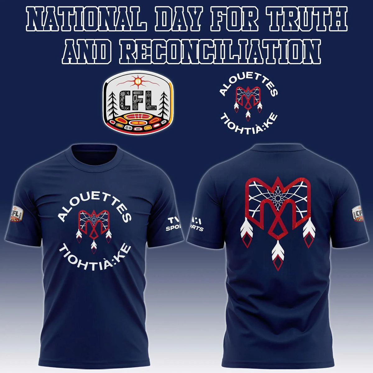 Montreal Alouettes National Day For Truth And Reconciliation T-Shirt Montreal Alouettes Merch Football Fan Gear - Foxy23shop