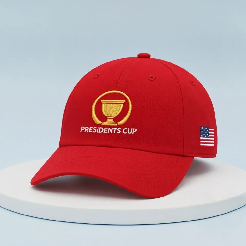 US Presidents Cup Team Hat American Flag Presidents Cup Baseball Cap Gifts For Dad - Foxy23shop