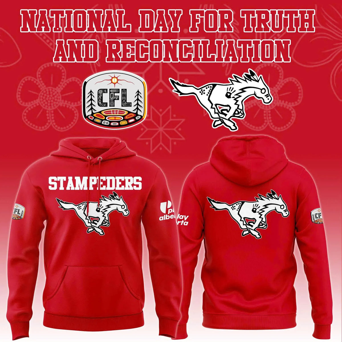 Calgary Stampeders National Day For Truth And Reconciliation Hoodie Calgary Stampeders Merch Fan Gear - Foxy23shop