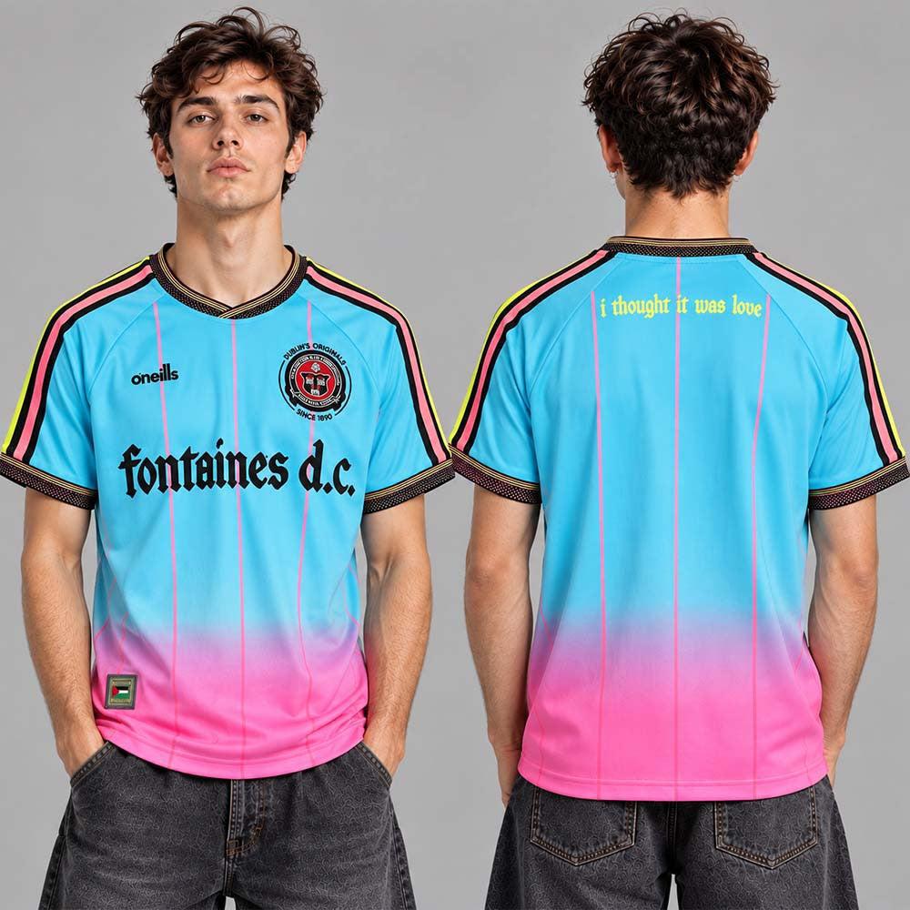 Fontaines D C X Bohemian FC Third Kit Football Jersey Best Presents For Soccer Lovers - Foxy23shop