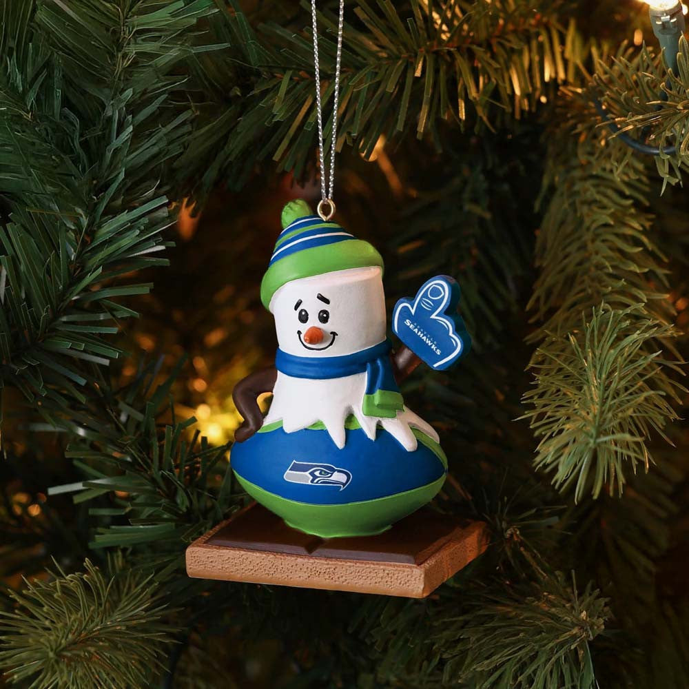 Seattle Seahawks Smore On Ball Christmas Ornamen Xmas Tree Decor Chirstmas Gifts For The 12s - Foxy23shop