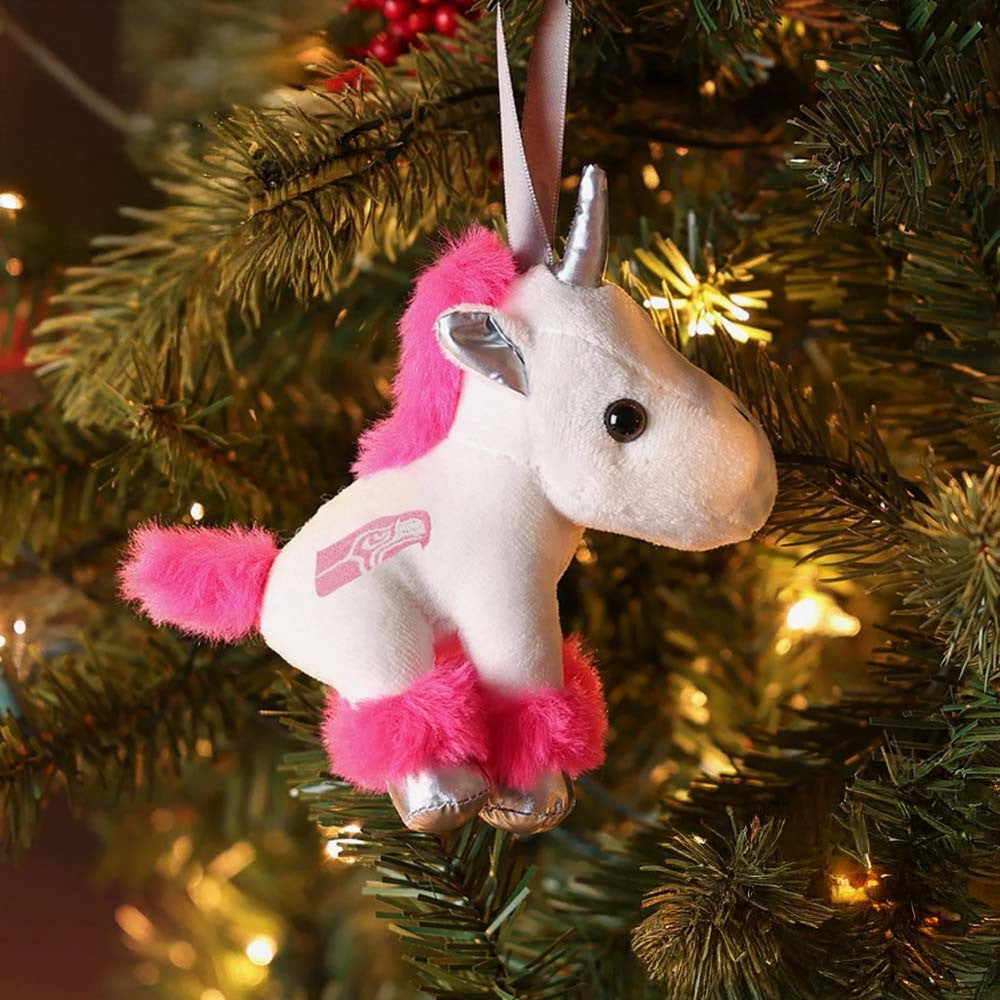 Seattle Seahawks Plush Unicorn Ornament Xmas Tree Decor Gifts For Christmas - Foxy23shop