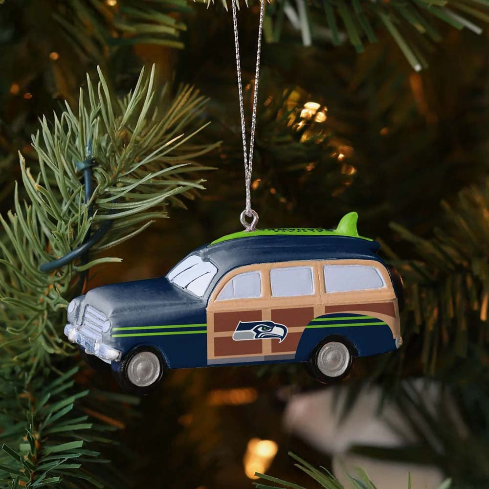 Seattle Seahawks Station Wagon Christmas Ornament Xmas Tree Decor Gifts For The 12s - Foxy23shop