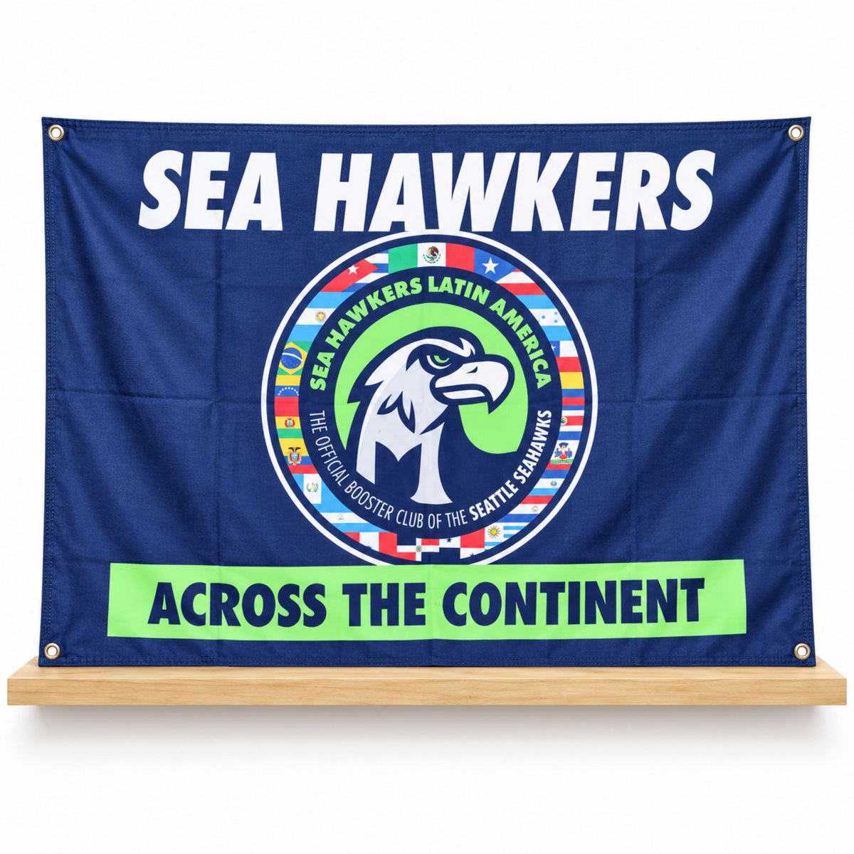 Seahawkers Latin America Across The Continent 2026 Flag Seattle Seahawks Merch Best Gifts For Fans - Foxy23shop