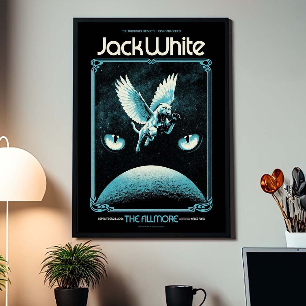 Jack White San Francisco CA 2026 Event Poster Jack White Merch Presents For Fans - Foxy23shop