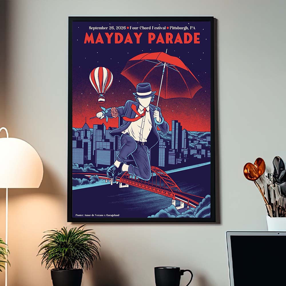 Mayday Parade Pittsburgh PA 2026 Event Poster Mayday Parade Merch Gifts For Music Lovers - Foxy23shop