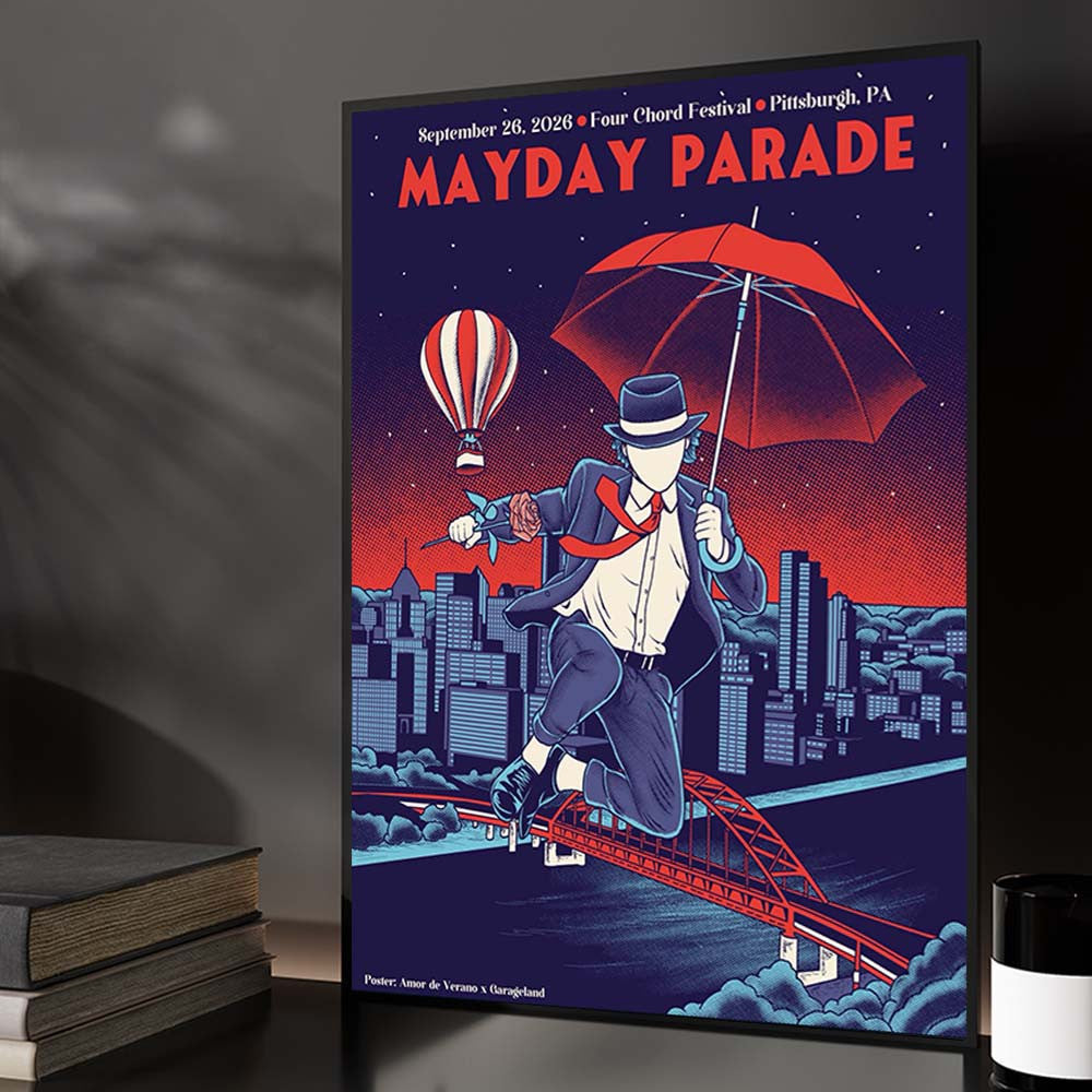 Mayday Parade Pittsburgh PA Event Poster Mayday Parade Merch Gifts For Rock Lovers - Foxy23shop