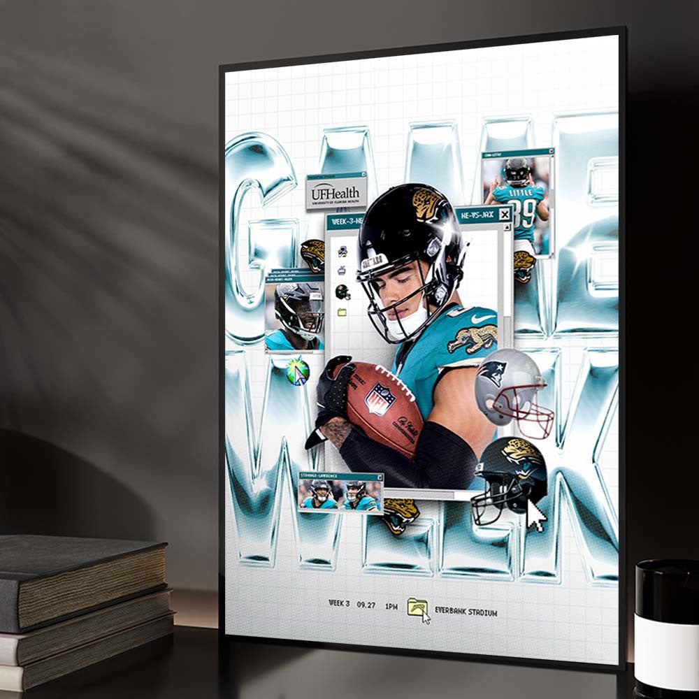 New England Patriots Vs Jacksonville Jaguars Week 3 At Ever Bank Stadium NFL Poster Best Wall Decor Football Fan Gifts - Foxy23shop