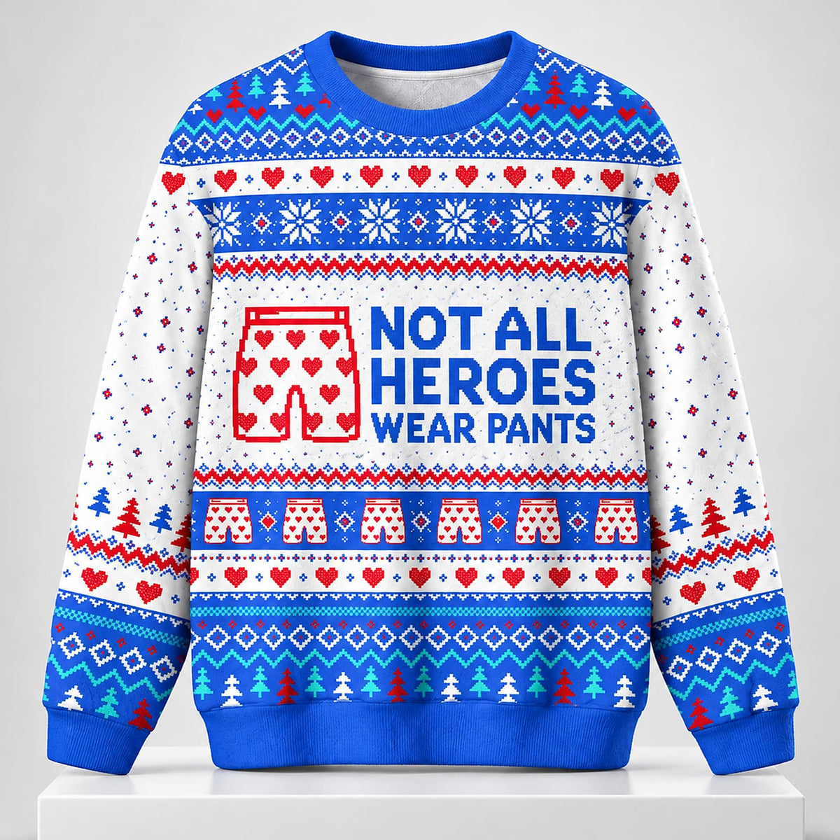 Not All Heroes Wear Pants Christmas 2026 Ugly Sweater Xmas Clothing Gifts For Brother - Foxy23shop