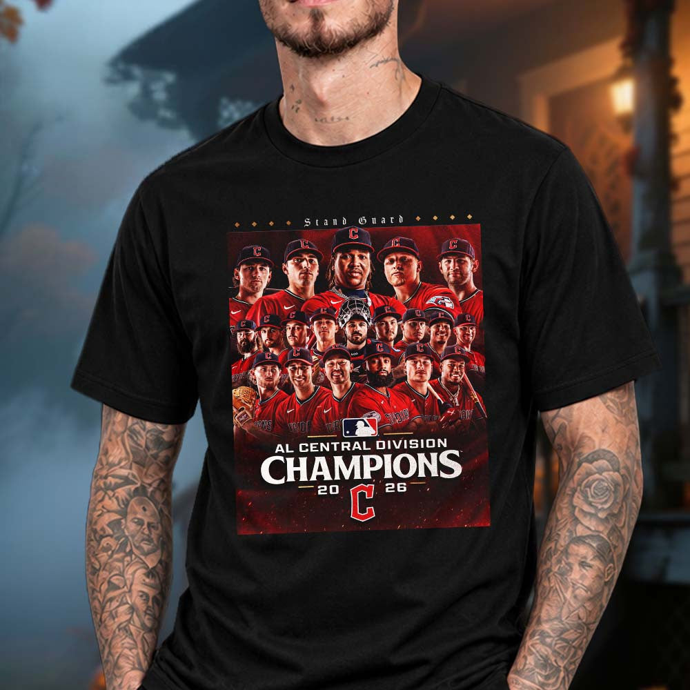 Congrats Cleveland Guardians Is The AL Central Champions 2026 T-Shirt Gifts For Baseball Lovers - Foxy23shop