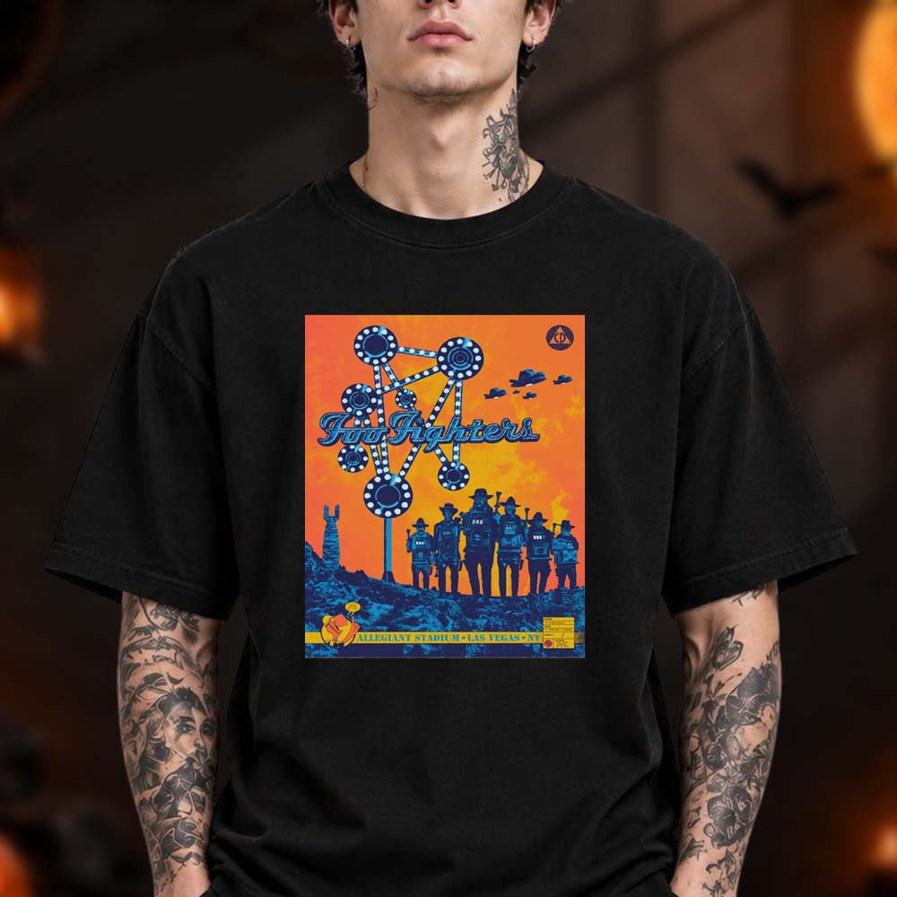 Foo Fighter Las Vegas NV Event T-Shirt Foo Fighter Merch Rock Lovers Gifts - Foxy23shop