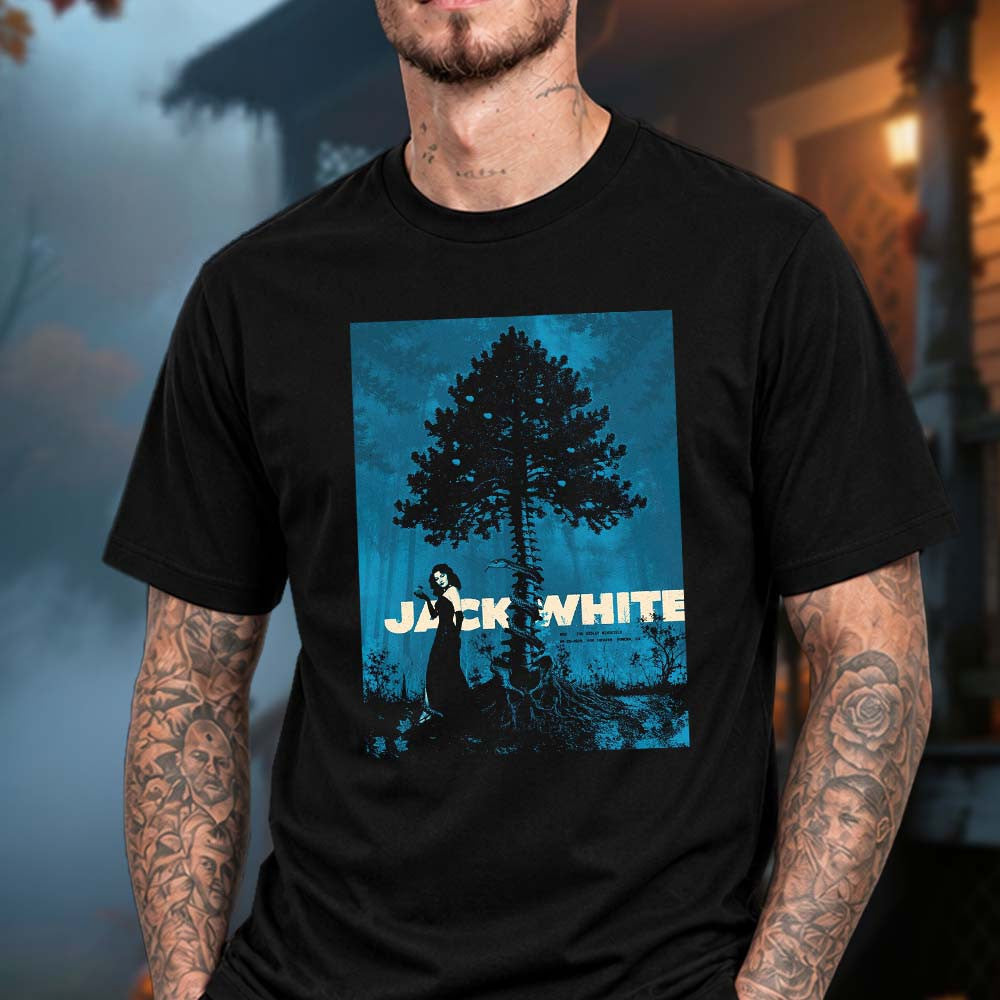 Jack White Merch Pomona CA Event Poster T-Shirt Gifts For Jack White Fans - Foxy23shop