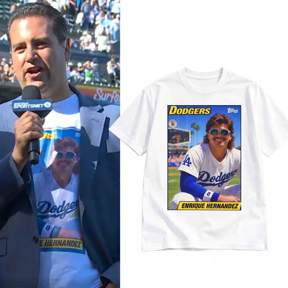 David Vassegh Los Angeles Dodgers Enrique Kike Hernandez T-Shirt Gifts For Dodgers Fans - Foxy23shop