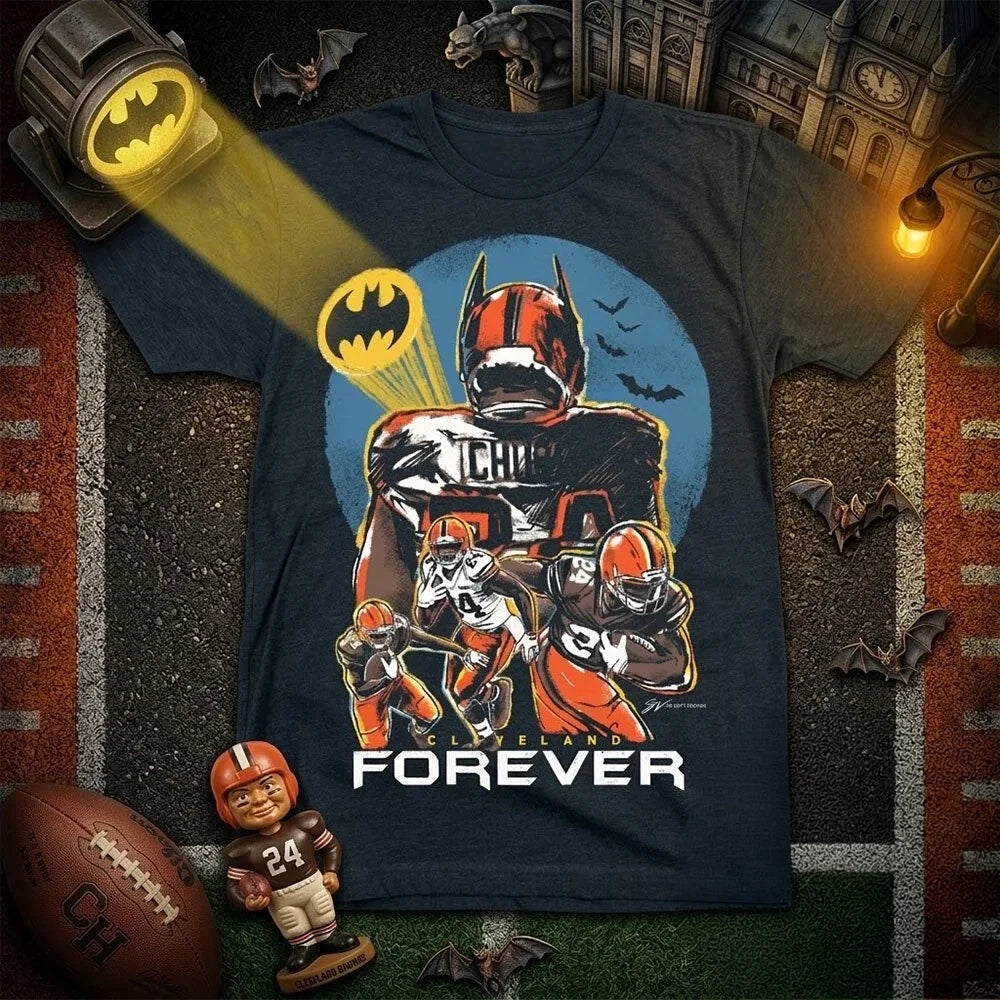 Cleveland Browns Batman Forever T-Shirt Cleveland Browns Merch Football Lover Gifts - Foxy23shop
