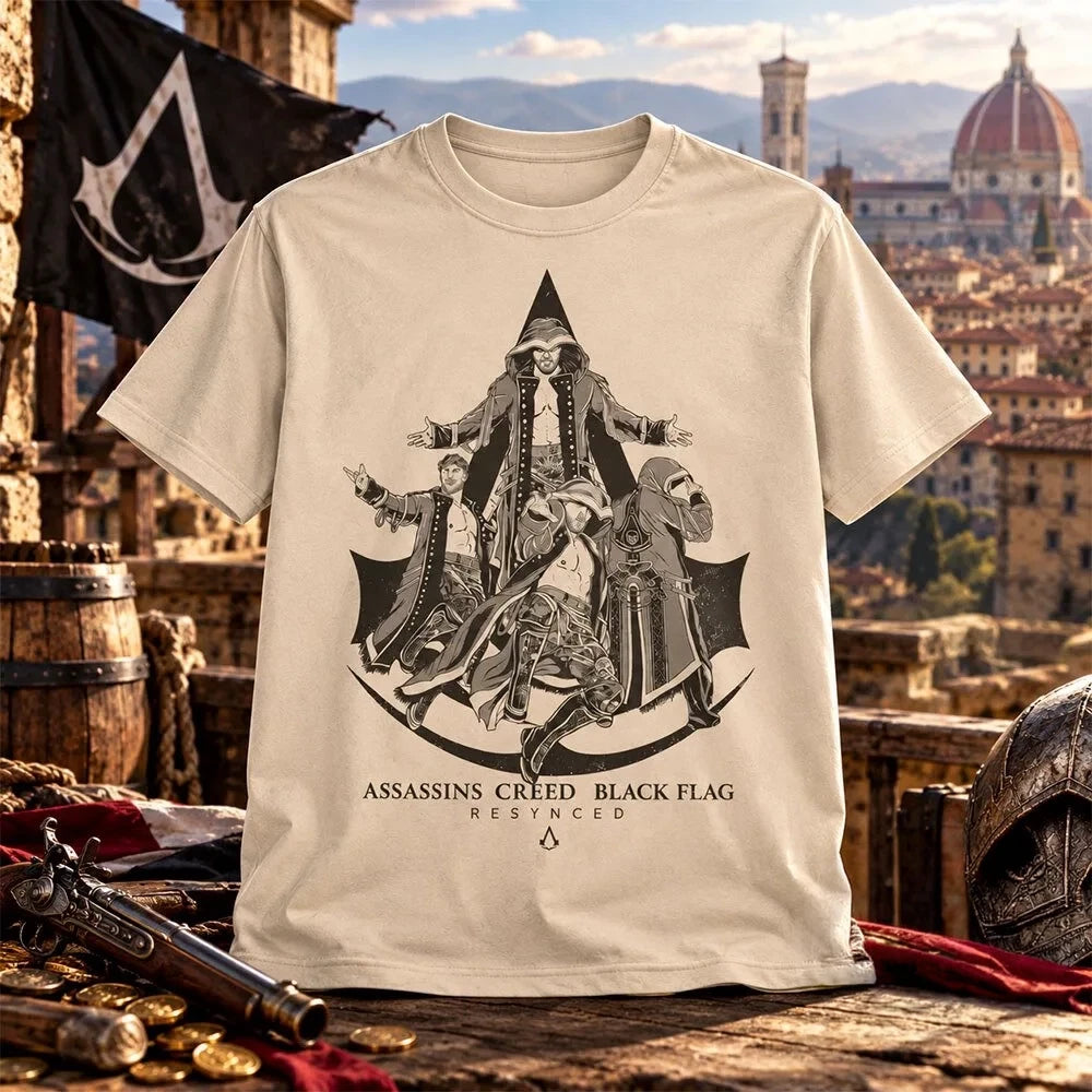 Will Ospreay Assassin's Creed Black Flag Resynced AEW T-Shirt Will Ospreay Merch Gifts For Fans - Foxy23shop