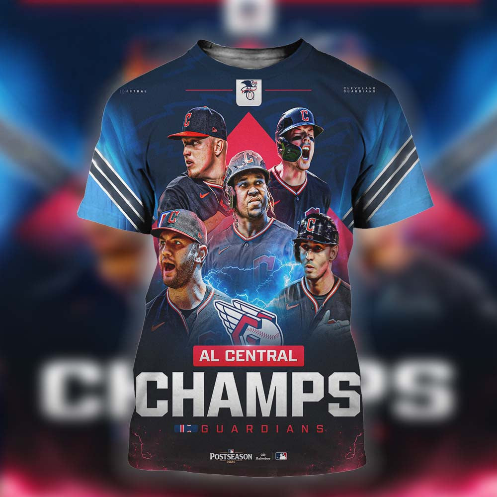 Cleveland Guardians Are Your AL Central Champions 2026 T-Shirt Cleveland Guardians Merch Fan Gears - Foxy23shop