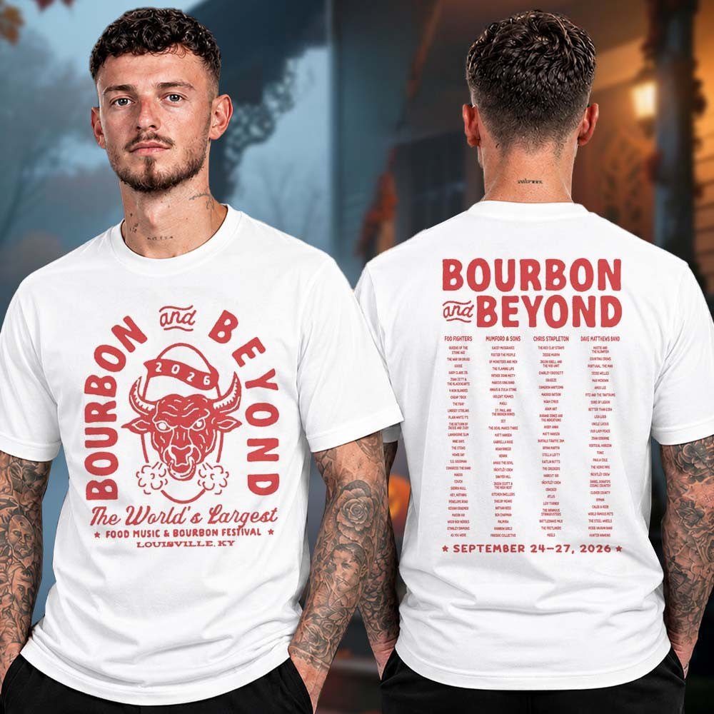 Bourbon And Beyond Festival 2026 Seeing Red Line Up T-Shirt Gifts For Music Lovers - Foxy23shop