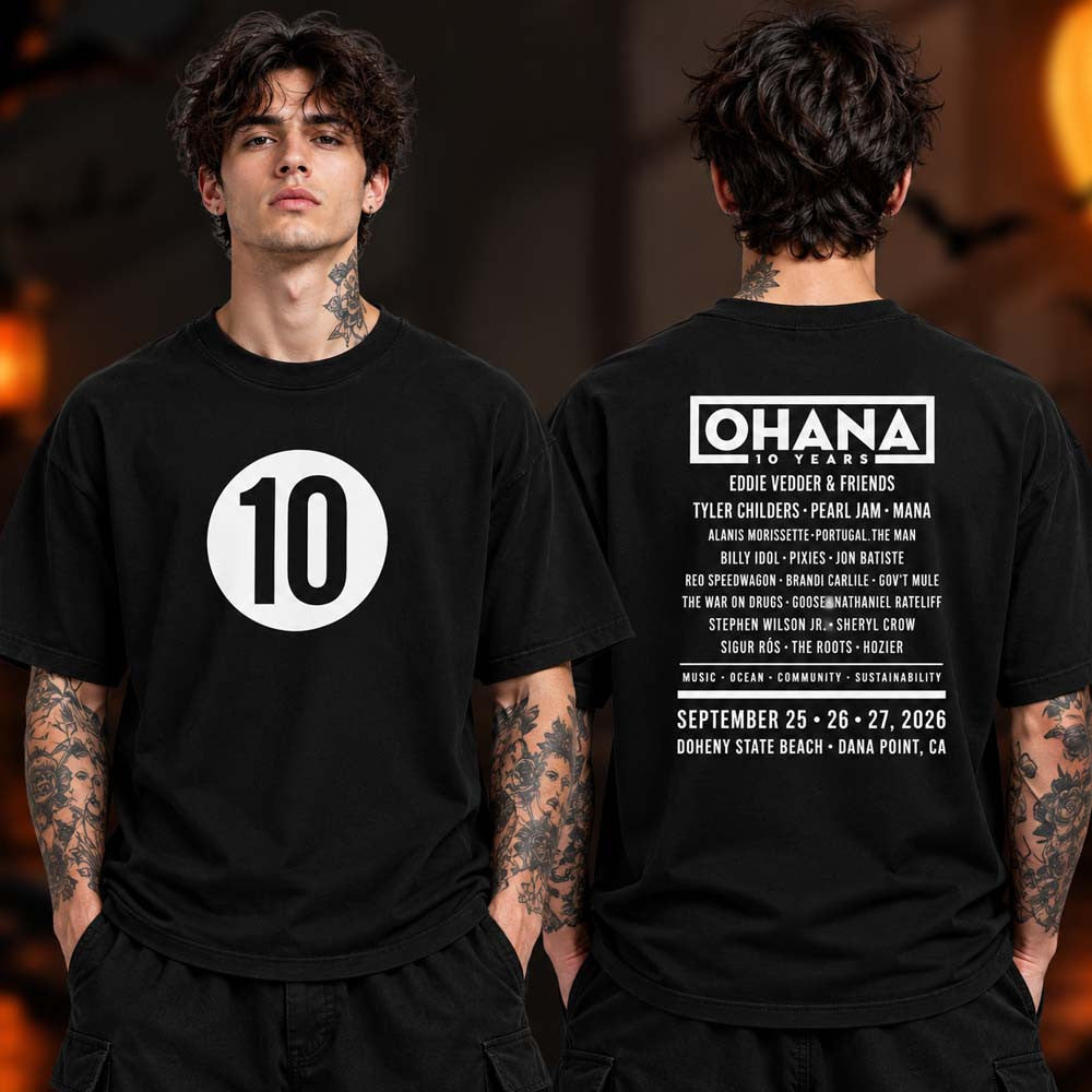 Ohana Festival Merch Collection 10 On September 25 26 27 2026 T-Shirt Presents For Boyfriend - Foxy23shop