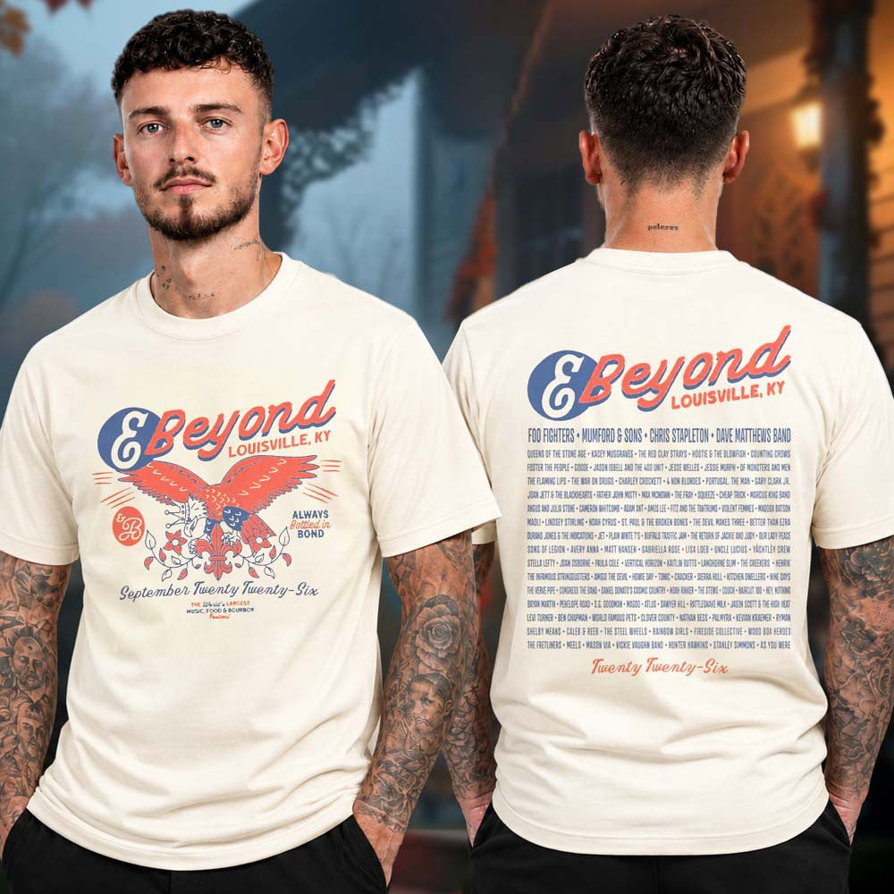 Bourbon And Beyond Festival 2026 Merch Crowned Eagle Line Up T-Shirt Gifts For Music Lovers - Foxy23shop