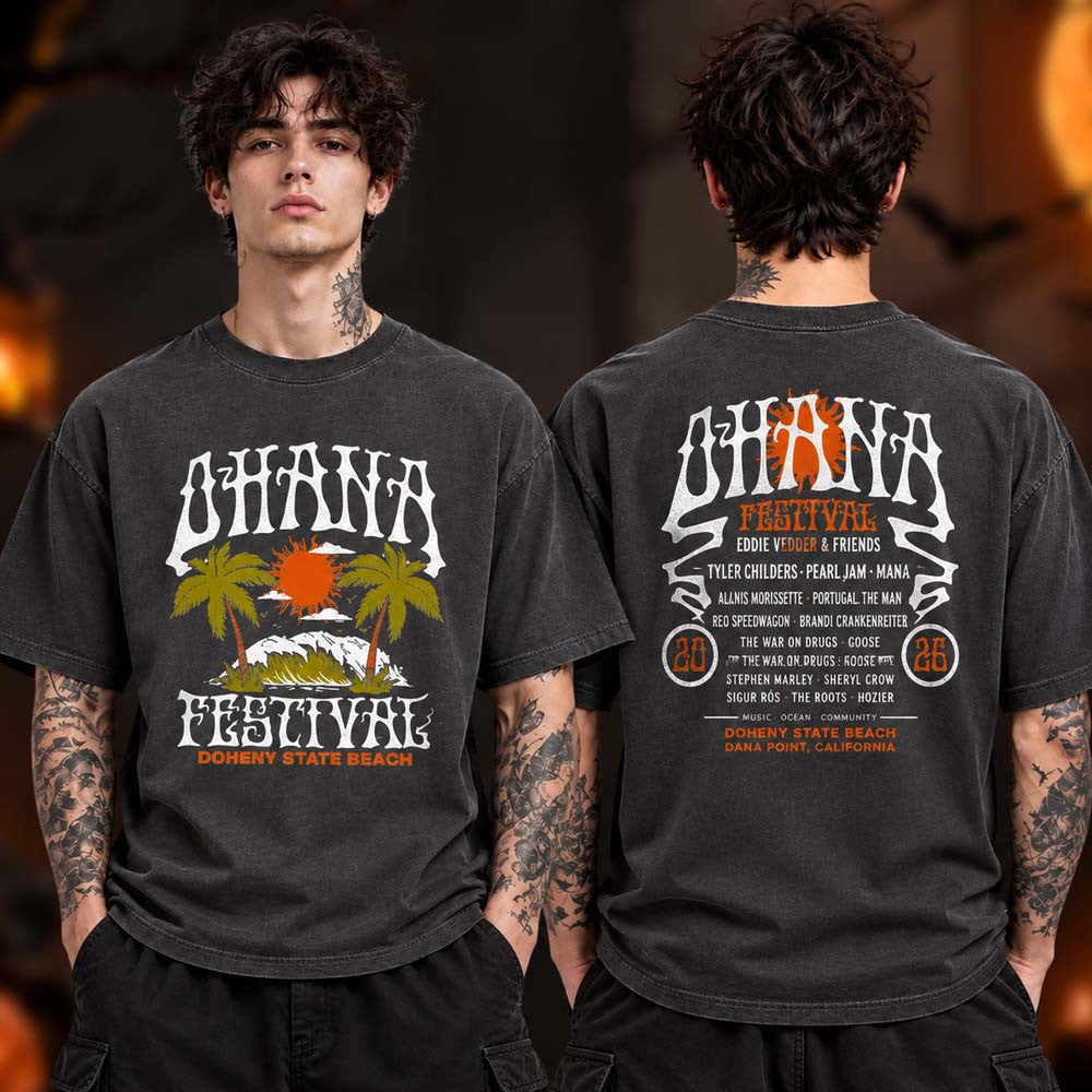 Ohana Festival Merch Collection Acid Wave 2026 T-Shirt Gifts Idea For Music Lovers - Foxy23shop