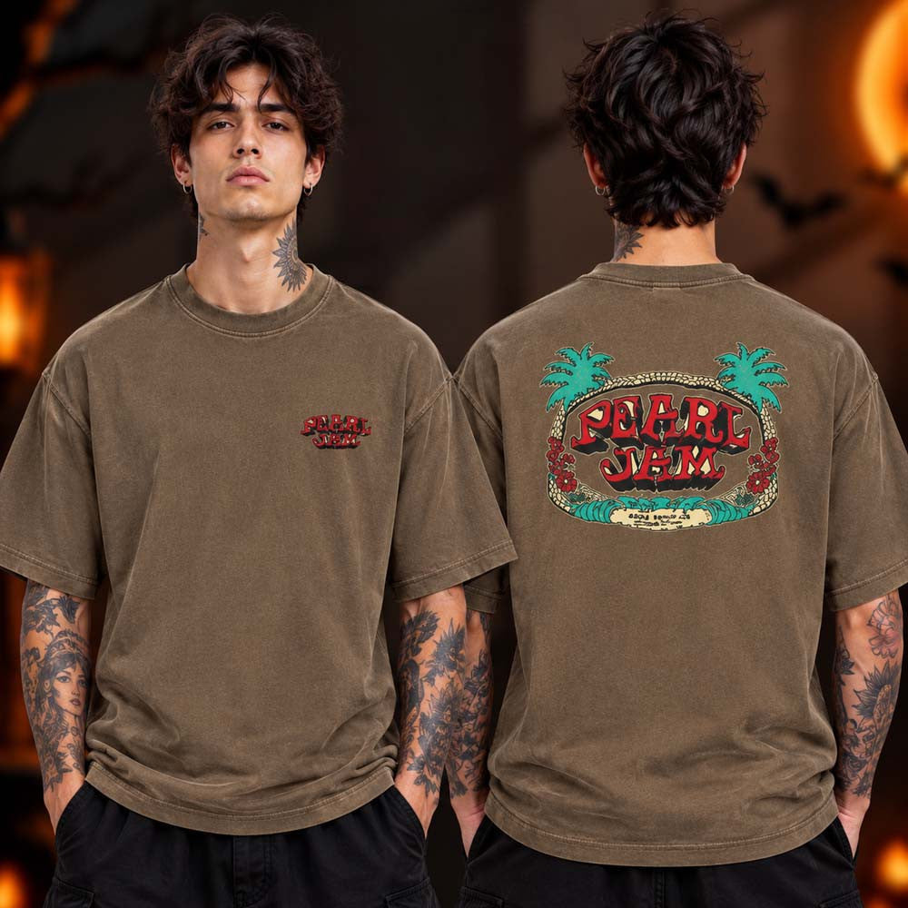 Ohana Festival 2026 Pearl Jam Merch Collection Wild Palms T-Shirt Gift Ideas For Boyfriend - Foxy23shop