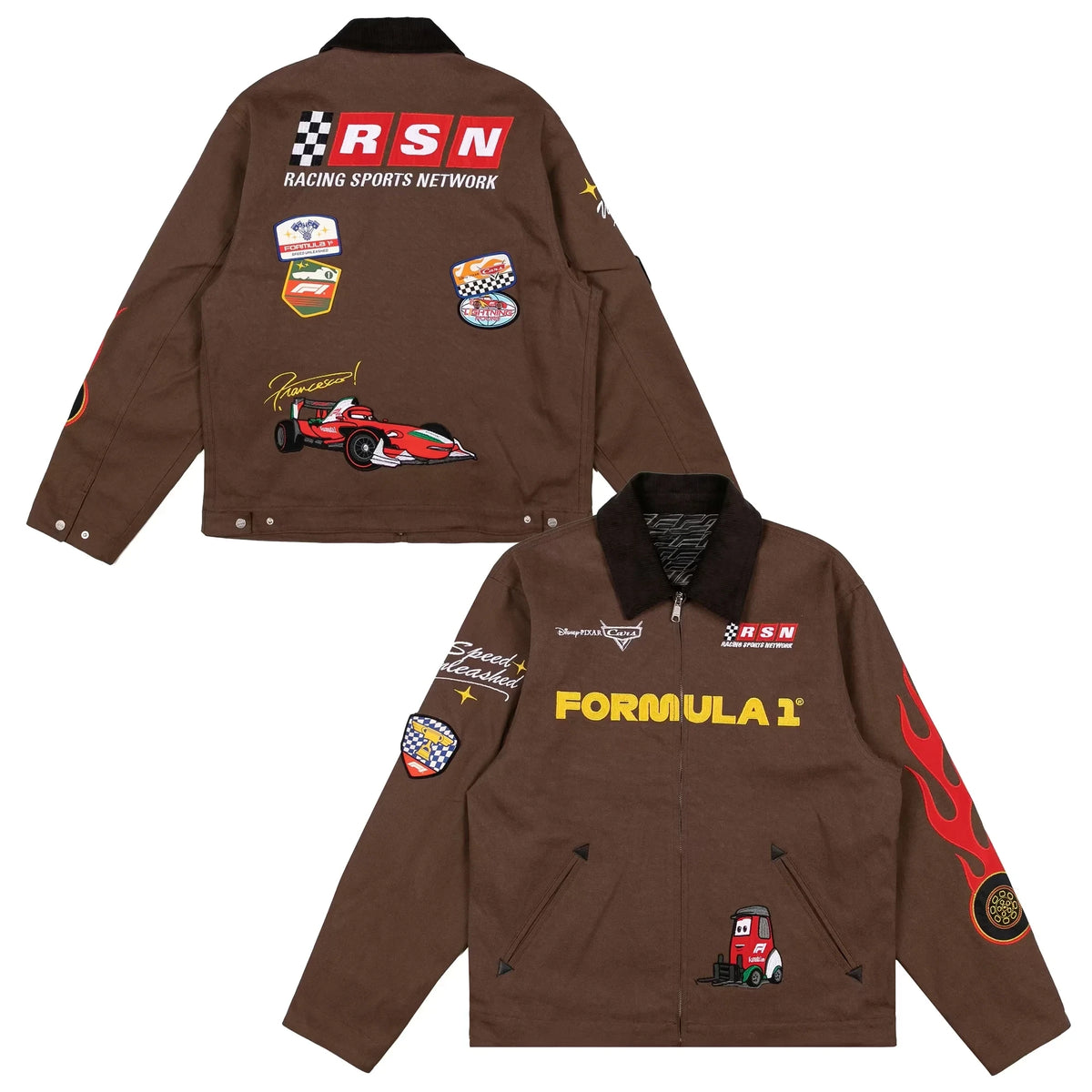 Formula 1 X Disney Monza 2026 Cars Francesco Bernoulli Jacket Disney Formula Merch Gifts For Him - Foxy23shop
