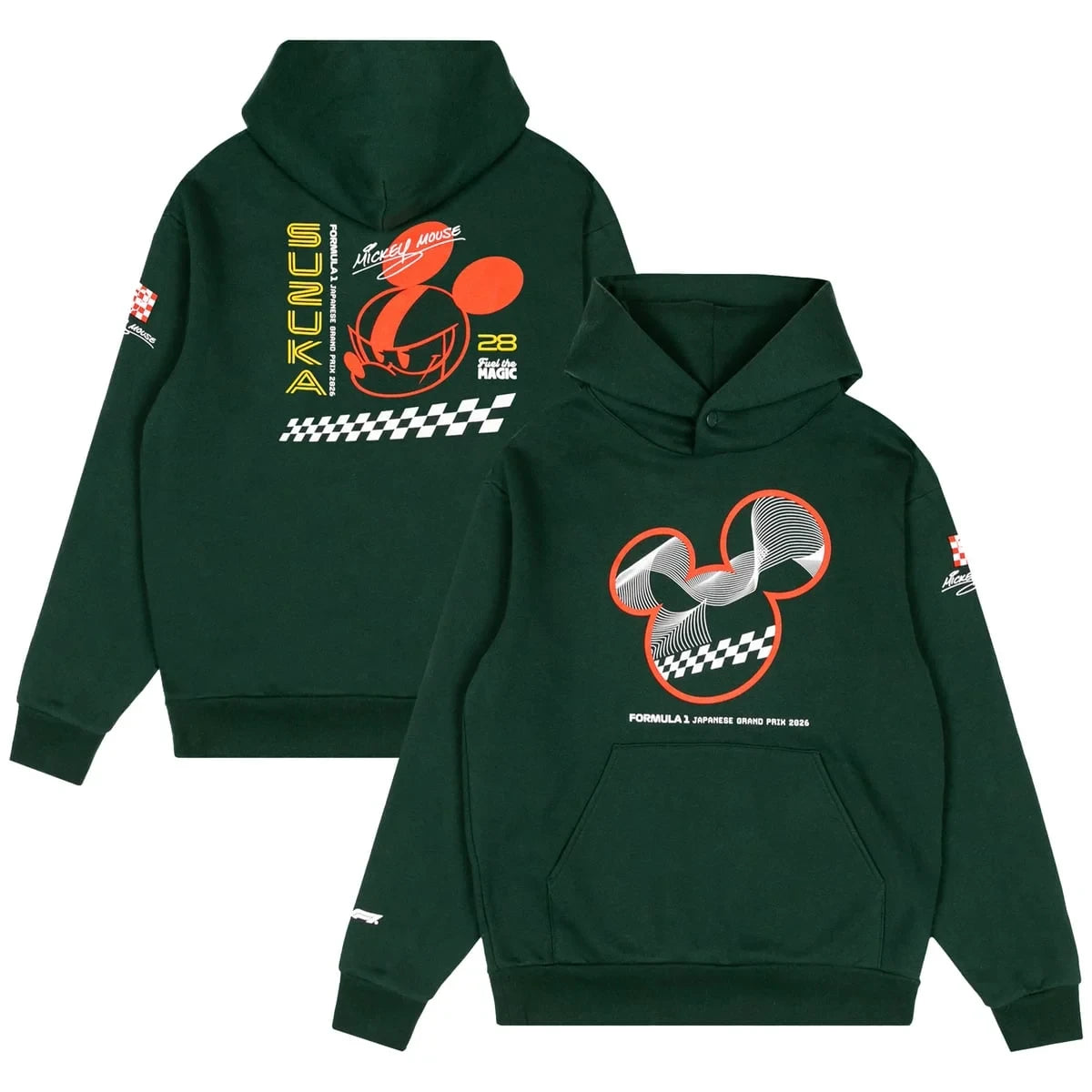 Formula 1 X Disney Hoodie Forest Green Disney Formula Merch Racing Enthusiast Gifts - Foxy23shop