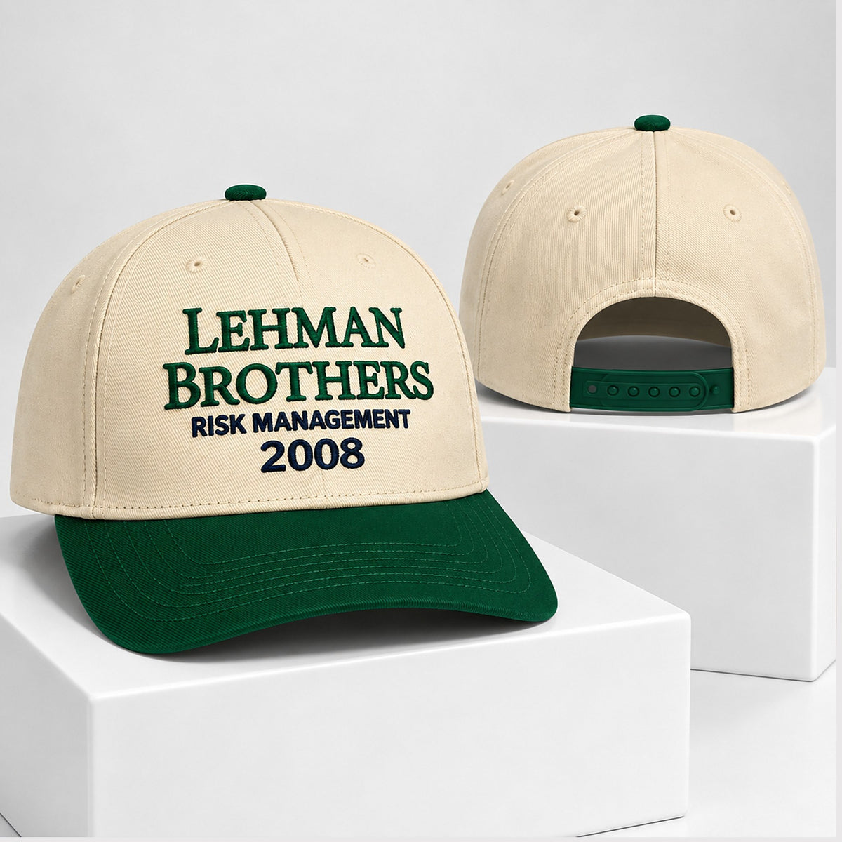 Lehman Brothers Risk Management 2008 Parody Hat 2008 Financial Crisis Baseball Cap - Foxy23shop