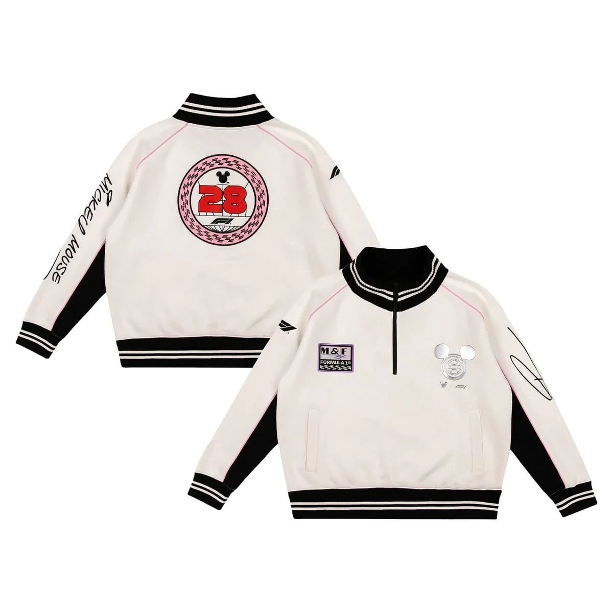 Formula 1 X Disney Winners Quarter Zip Race Sweatshirt White Disney Formula Merch Gifts For Lovers - Foxy23shop