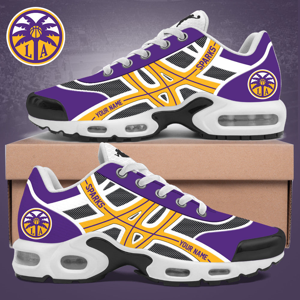 Custom Los Angeles Sparks Merch Basketball Air Max Plus Sneakers Gift For Basketball Lover - Foxy23shop