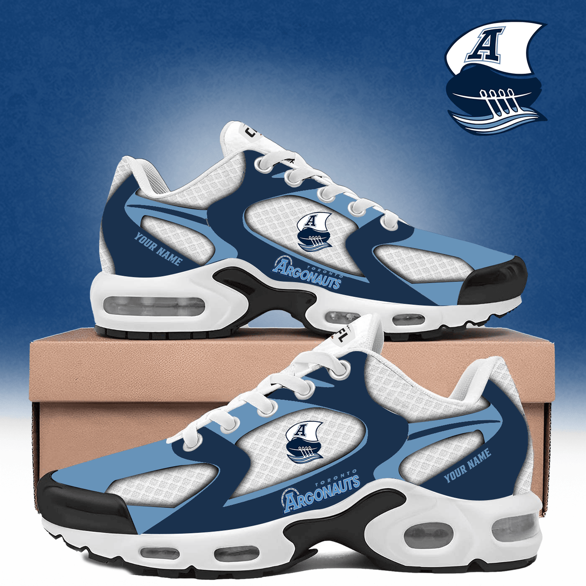 Customized Toronto Argonauts Merch Air Max Plus Sneakers Presents For Football Lovers - Foxy23shop