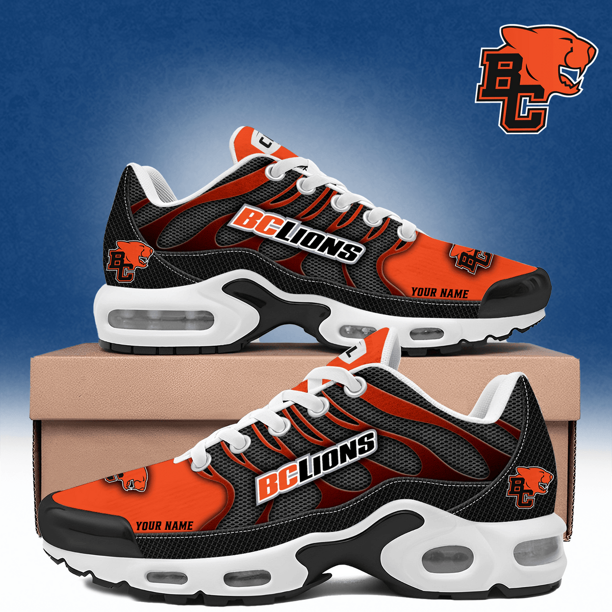 Customized BC Lions Merch Air Max Plus Sneakers Football Gifts For Husband - Foxy23shop