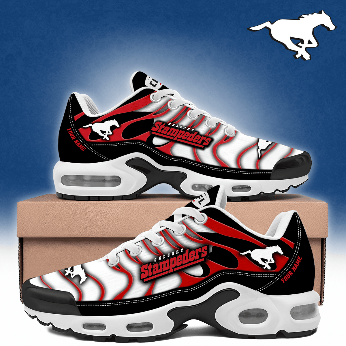 Customized Calgary Stampeder Merch Air Max Plus Sneakers Good Gifts For Boyfriend - Foxy23shop