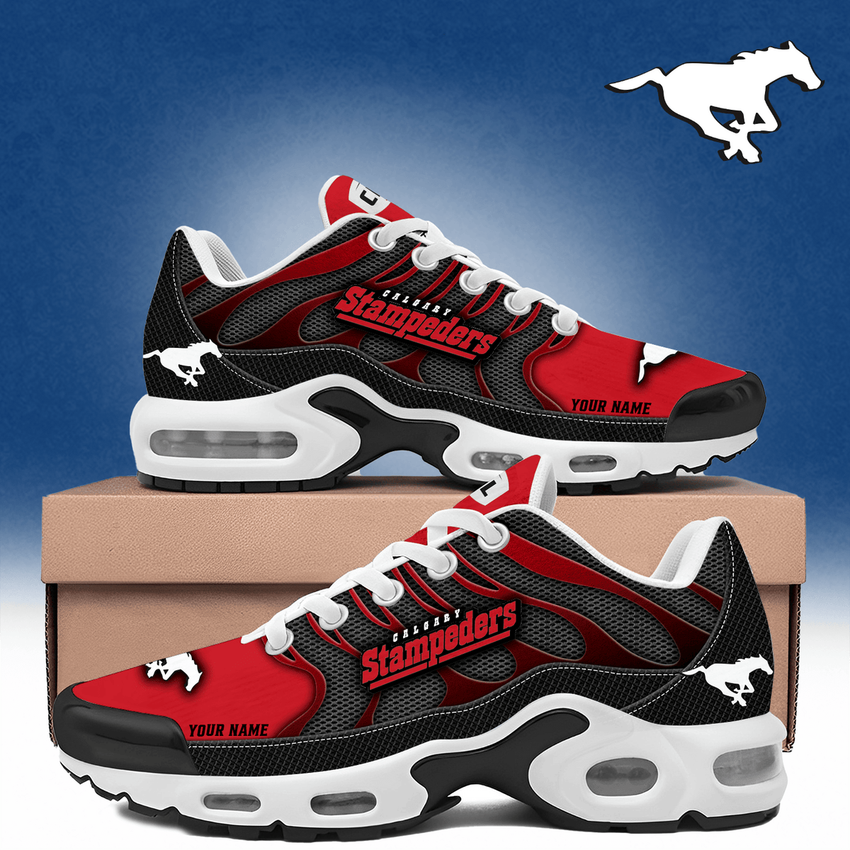 Customized Calgary Stampeders Bombers Merch Air Max Plus Sneakers Best Football Gifts - Foxy23shop
