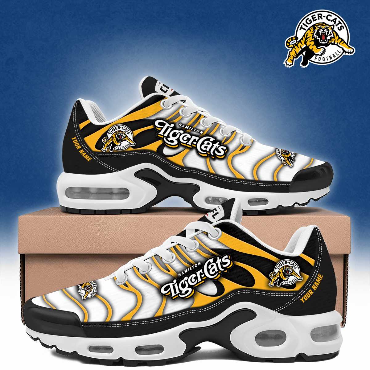 Customized Hamilton Tiger-Cats Merch Air Max Plus Sneakers Good Gifts For Boyfriend - Foxy23shop