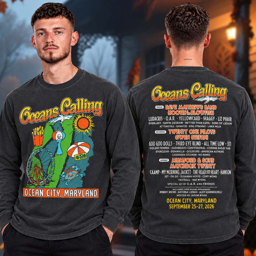 Oceans Calling Festival 2026 In Ocean City MD Long Sleeve Shirt Gifts For Music Lovers - Foxy23shop