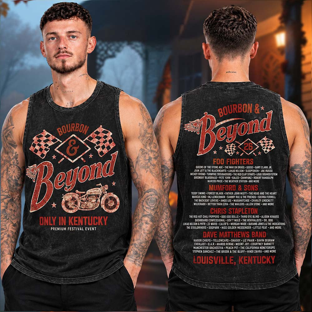 Bourbon And Beyond Festival 2026 Merch Rusted Line Up Tank Top Gifts For Boyfriend - Foxy23shop