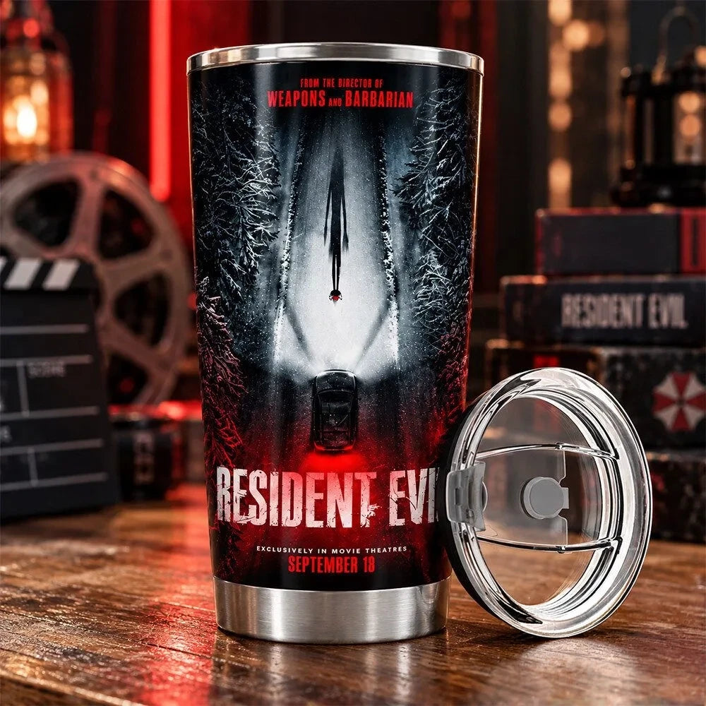 Resident Evil Dark Forest Concept Fan Tumbler Resident Evil Merch Gifts For Horror Lovers - Foxy23shop