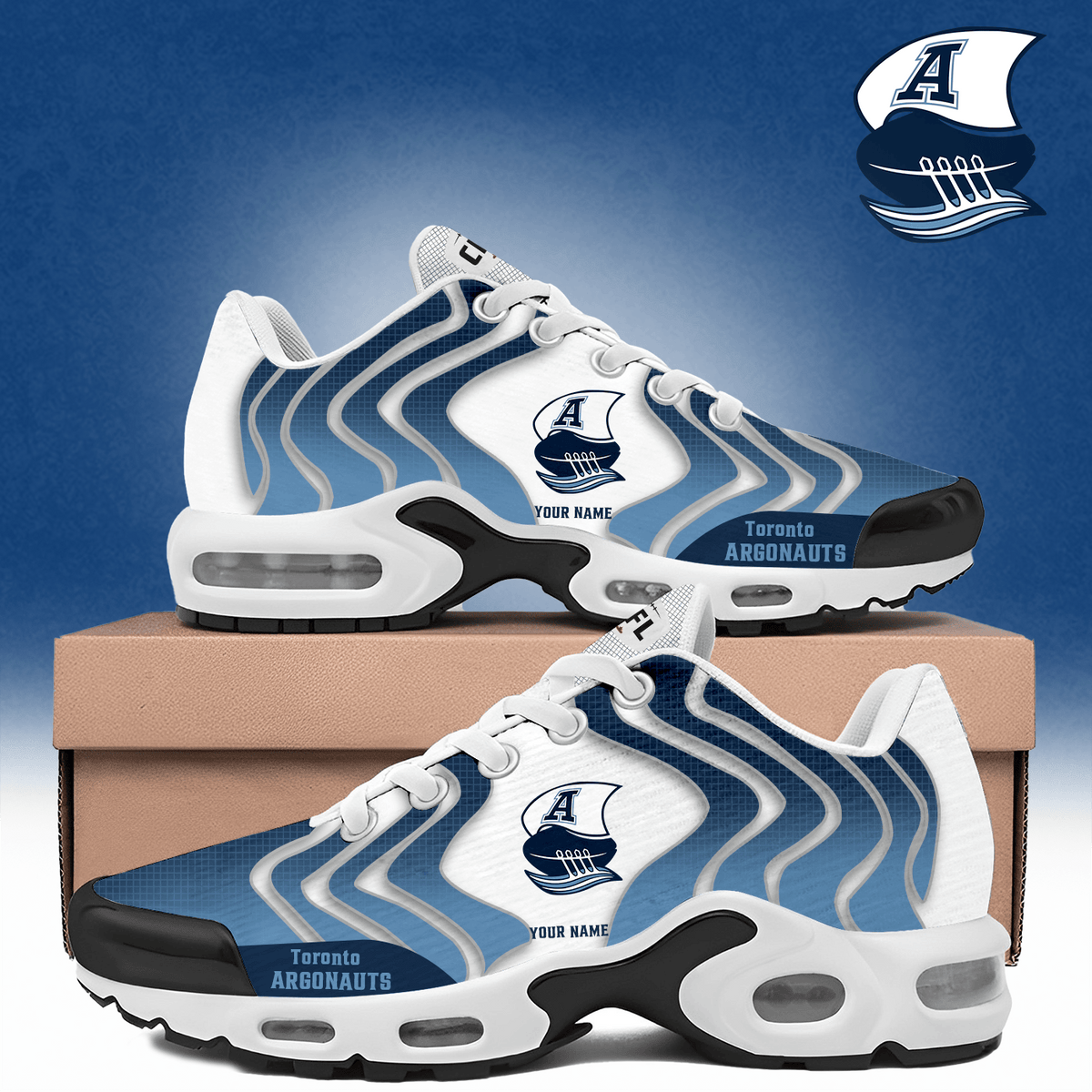 Customized Toronto Argonauts Merch Air Max Plus Sneakers Gift Ideas For Football Lovers - Foxy23shop
