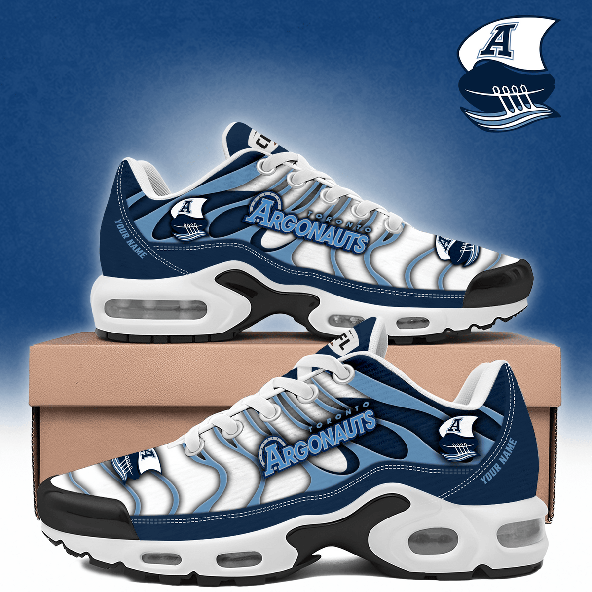 Customized Toronto Argonauts Merch Air Max Plus Sneakers Good Gifts For Boyfriend - Foxy23shop