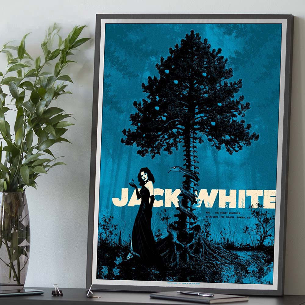 Jack White Pomona CA Event Poster Jack White Concert Poster Gifts For Music Lovers - Foxy23shop