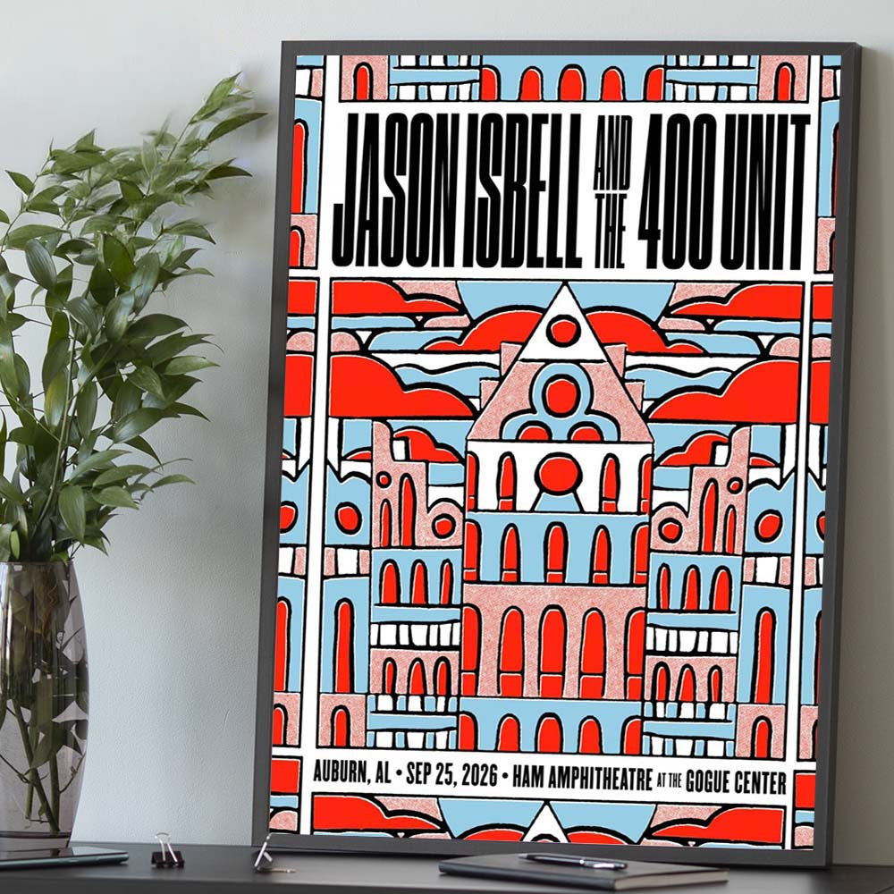 Jason Isbell And The 400 Unit Auburn AL Event Poster Jason Isbell Concert Poster Gifts For Fans - Foxy23shop